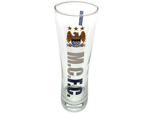 Man City beer glass