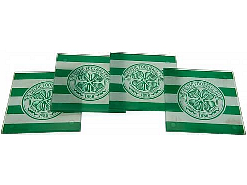 Celtic FC glass coasters