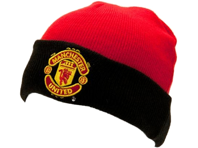 Manchester Utd boys knitted hat