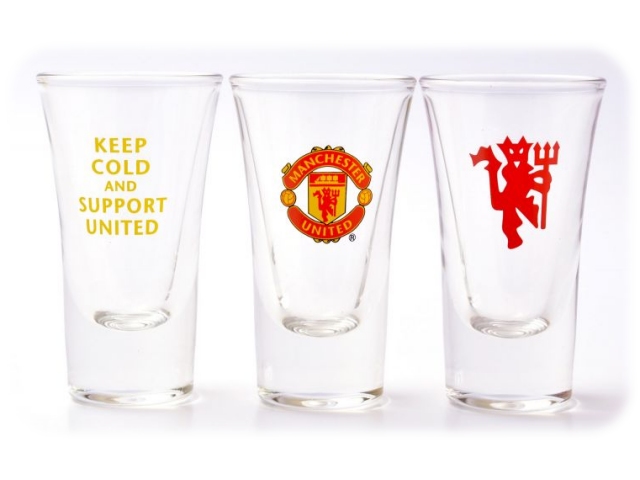 Manchester Utd shot glasses