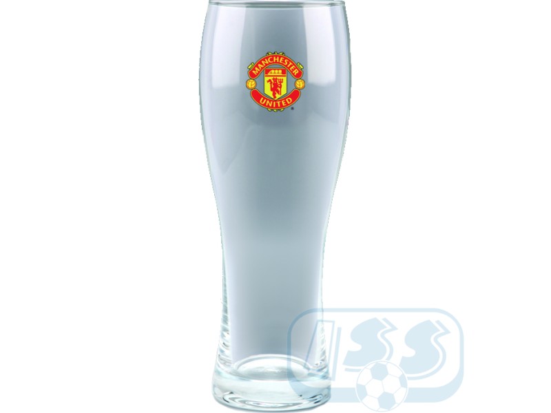 Manchester Utd beer glass
