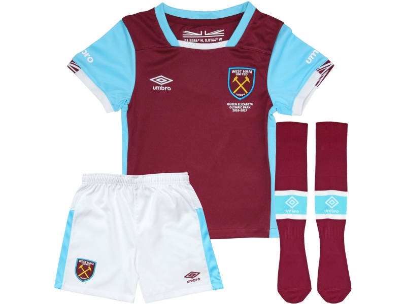 West Ham Umbro infants kit